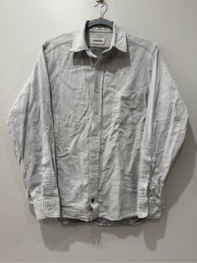 Men's Size 40 Taylor Stitch Small Dot Button-Up Shirt Made in Portugal